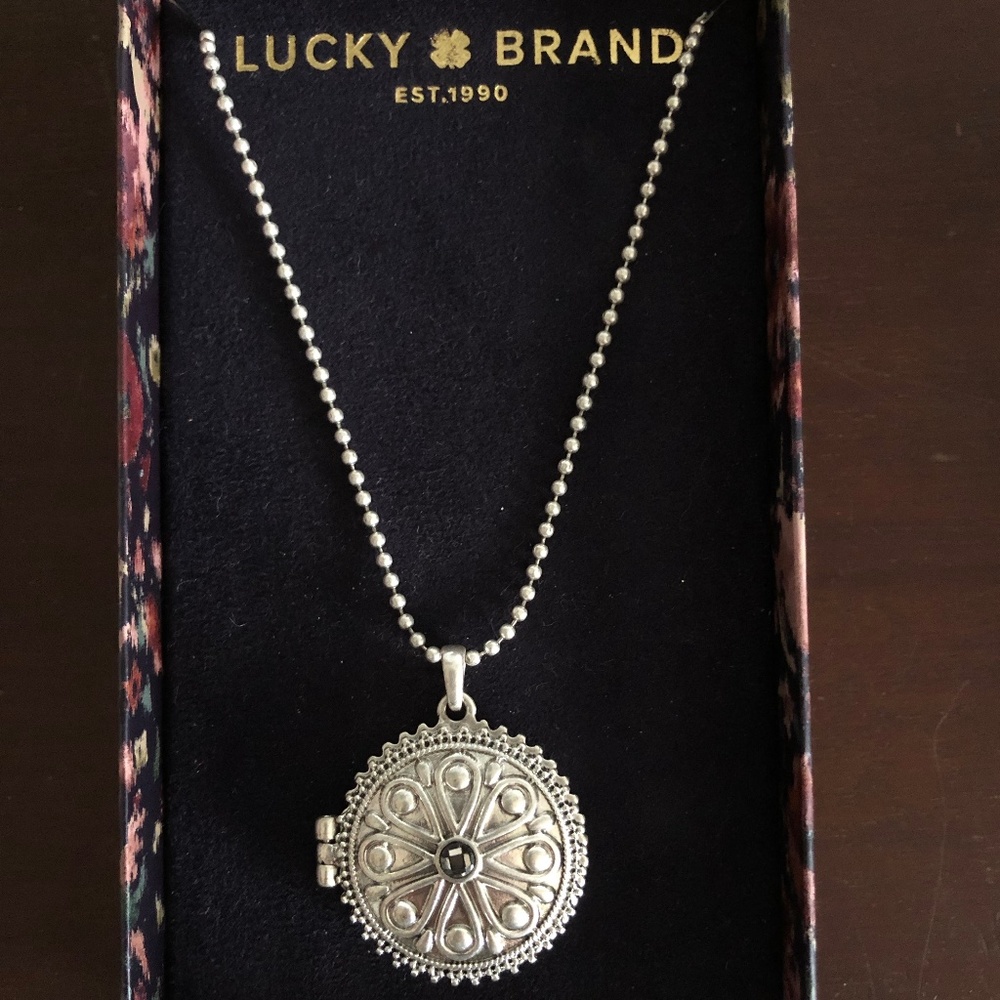 Lucky Brand Silver Locket NWT